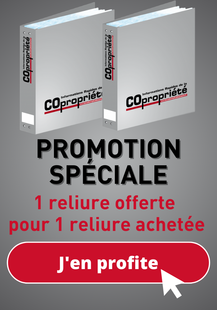 reliure Informations rapides de la copropriété