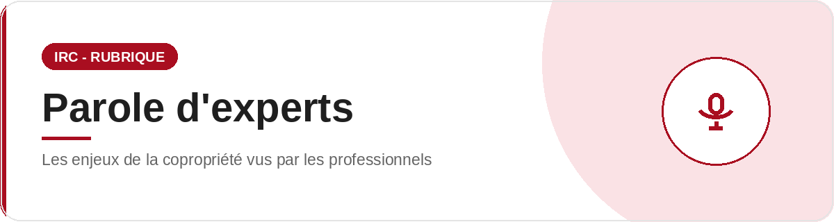 parole d'experts partenaires copropriété