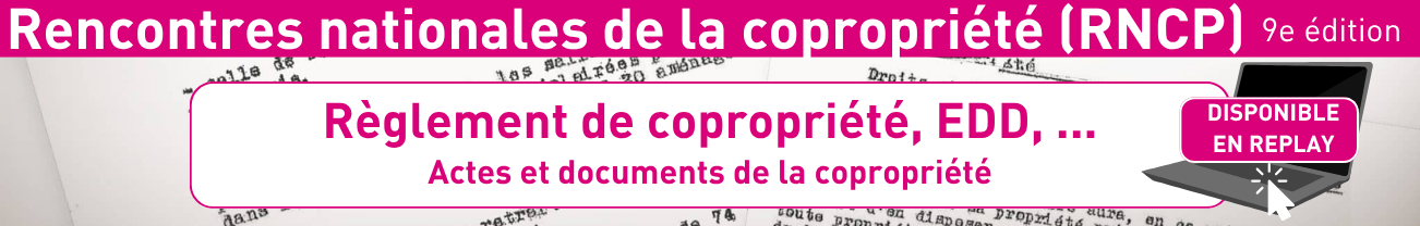 Rencontres nationales de la copropriété 2026