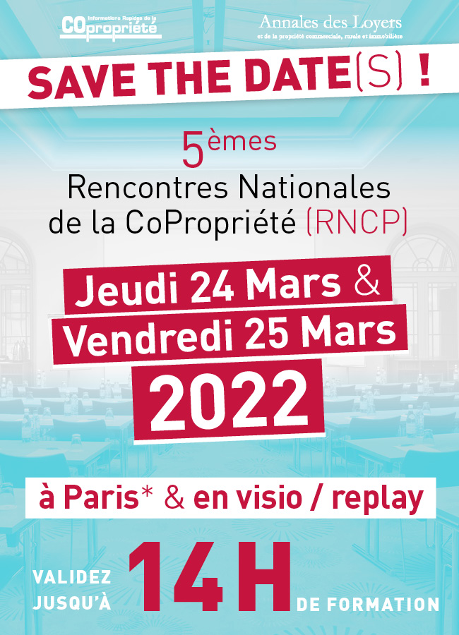 RNCP - Rencontres Nationales de la Copropriété 2022